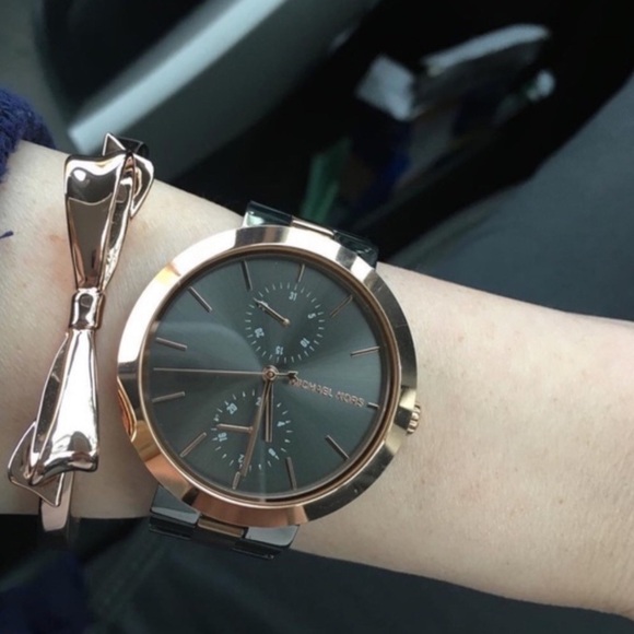 KATE SPADE • Rose Gold Love Notes Bangle Bracelet - Picture 4 of 5